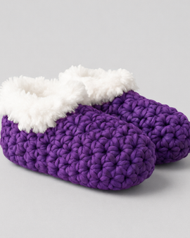 Glory Gliders (Crochet Slipper) - Purple