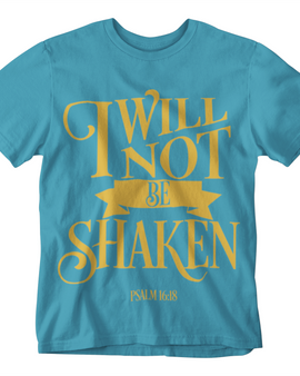 I Will Not Be Shaken Ladies T-Shirt