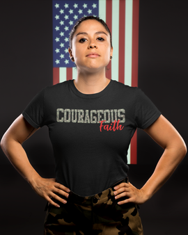 Courageous Faith Women Crew Neck